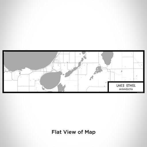 Flat View of Map Custom Lake Ethel Minnesota Map Enamel Mug in Classic