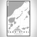 Lake Ethel Minnesota Map Print Portrait Orientation in Classic Style With Shaded Background