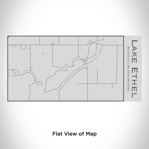 Rendered View of Lake Ethel Minnesota Map Engraving on 17oz Stainless Steel Insulated Cola Bottle