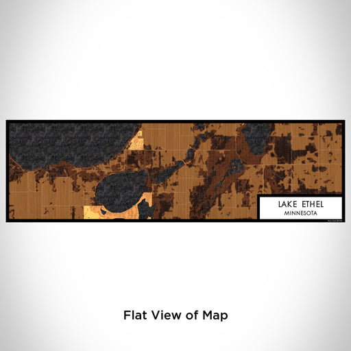 Flat View of Map Custom Lake Ethel Minnesota Map Enamel Mug in Ember