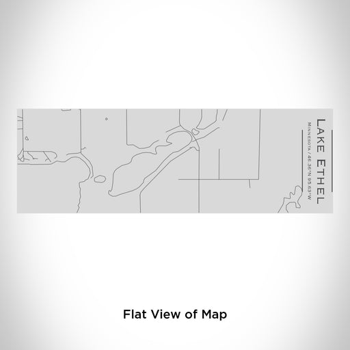 Rendered View of Lake Ethel Minnesota Map Engraving on 10oz Stainless Steel Insulated Cup with Sipping Lid