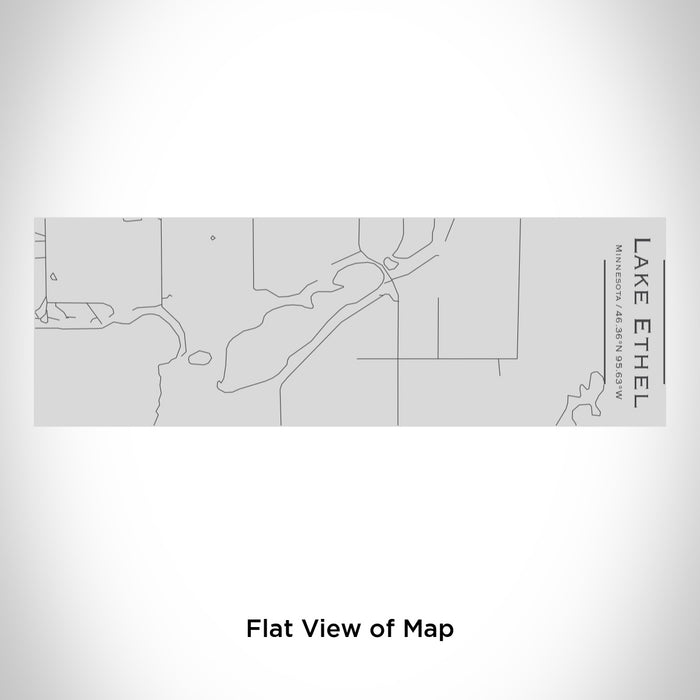 Rendered View of Lake Ethel Minnesota Map Engraving on 10oz Stainless Steel Insulated Cup with Sipping Lid