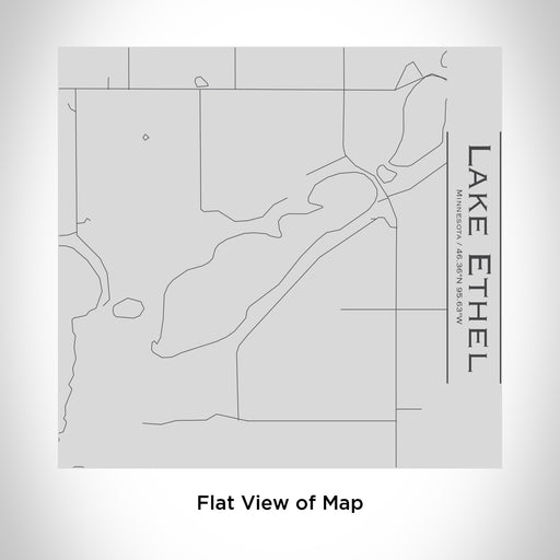 Rendered View of Lake Ethel Minnesota Map Engraving on 17oz Stainless Steel Insulated Tumbler