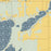 Lake Ethel Minnesota Map Print in Woodblock Style Zoomed In Close Up Showing Details