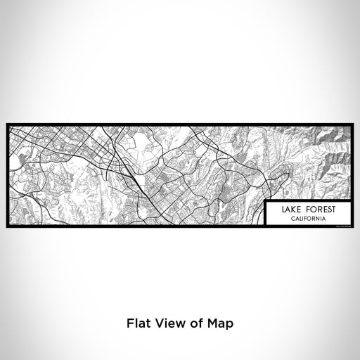 Flat View of Map Custom Lake Forest California Map Enamel Mug in Classic