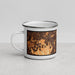 Left View Custom Lake Forest California Map Enamel Mug in Ember