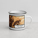 Right View Custom Lake Forest California Map Enamel Mug in Ember