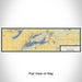 Flat View of Map Custom Lake Geneva Wisconsin Map Enamel Mug in Woodblock