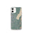 Custom iPhone 12 mini Lake George New York Map Phone Case in Afternoon