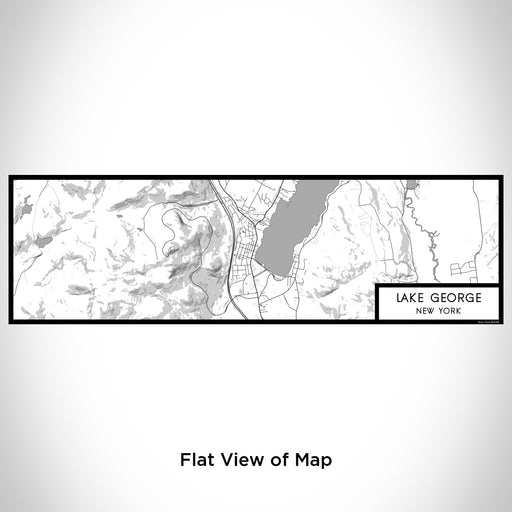 Flat View of Map Custom Lake George New York Map Enamel Mug in Classic
