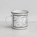 Left View Custom Lake George New York Map Enamel Mug in Classic
