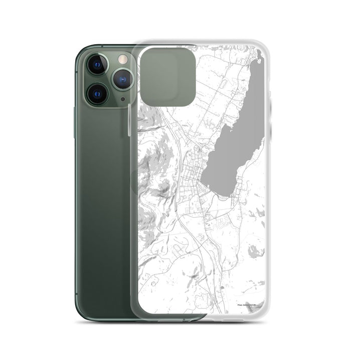 Custom Lake George New York Map Phone Case in Classic