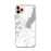 Custom iPhone 11 Pro Max Lake George New York Map Phone Case in Classic
