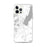 Custom iPhone 12 Pro Max Lake George New York Map Phone Case in Classic