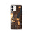 Custom iPhone 12 Lake George New York Map Phone Case in Ember
