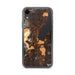 Custom iPhone XR Lake George New York Map Phone Case in Ember