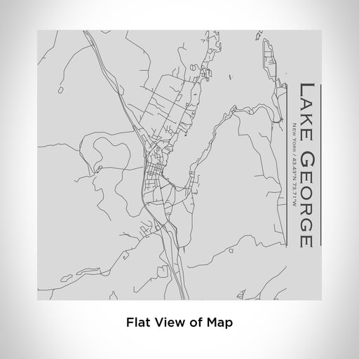 Rendered View of Lake George New York Map Engraving on 17oz Stainless Steel Insulated Tumbler