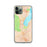 Custom iPhone 11 Pro Lake George New York Map Phone Case in Watercolor