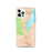 Custom iPhone 12 Pro Lake George New York Map Phone Case in Watercolor