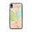 Custom iPhone XR Lake George New York Map Phone Case in Watercolor