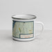 Right View Custom Lake George New York Map Enamel Mug in Woodblock