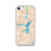 Custom iPhone SE Lake Hartwell Georgia Map Phone Case in Watercolor