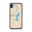 Custom iPhone XS Max Lake Hartwell Georgia Map Phone Case in Watercolor
