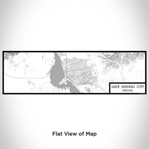 Flat View of Map Custom Lake Havasu City Arizona Map Enamel Mug in Classic