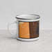 Left View Custom Lake Havasu City Arizona Map Enamel Mug in Ember