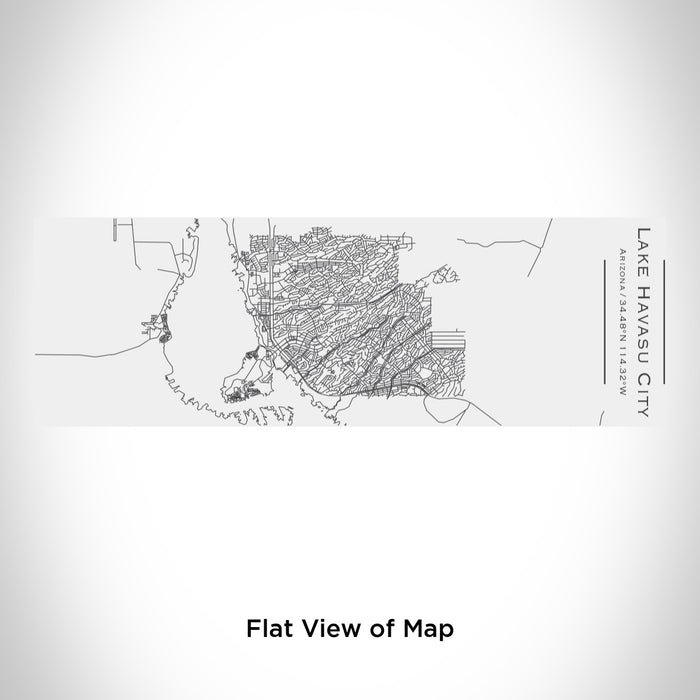 Rendered View of Lake Havasu City Arizona Map Engraving on 10oz Stainless Steel Insulated Cup with Sliding Lid in White