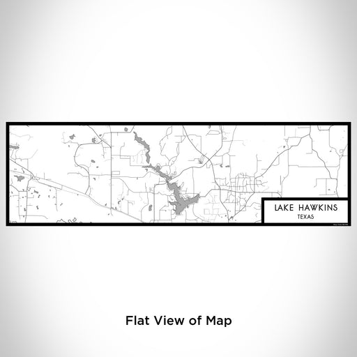 Flat View of Map Custom Lake Hawkins Texas Map Enamel Mug in Classic