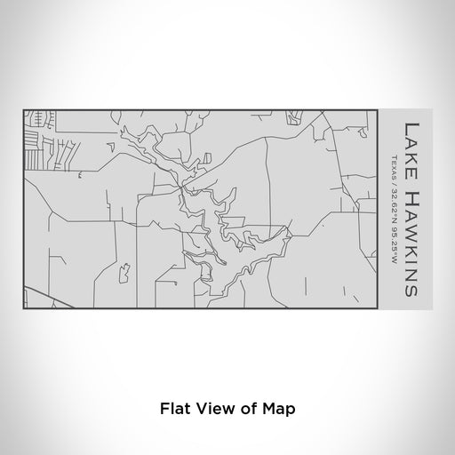 Rendered View of Lake Hawkins Texas Map Engraving on 17oz Stainless Steel Insulated Cola Bottle
