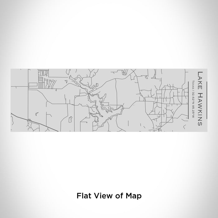 Rendered View of Lake Hawkins Texas Map Engraving on 10oz Stainless Steel Insulated Cup with Sipping Lid