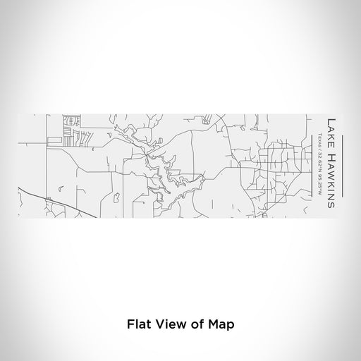 Rendered View of Lake Hawkins Texas Map Engraving on 10oz Stainless Steel Insulated Cup with Sliding Lid in White