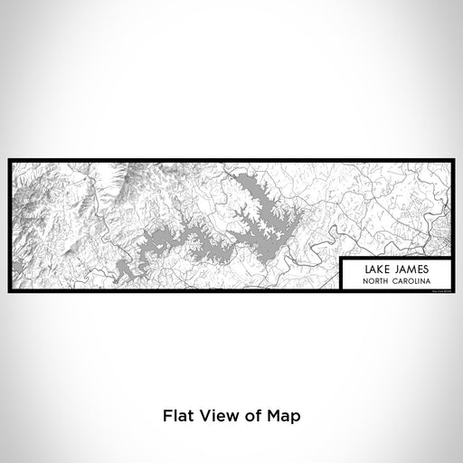 Flat View of Map Custom Lake James North Carolina Map Enamel Mug in Classic