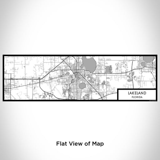 Flat View of Map Custom Lakeland Florida Map Enamel Mug in Classic