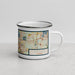 Right View Custom Lakeland Florida Map Enamel Mug in Woodblock