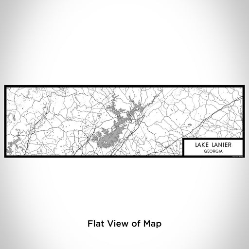 Flat View of Map Custom Lake Lanier Georgia Map Enamel Mug in Classic