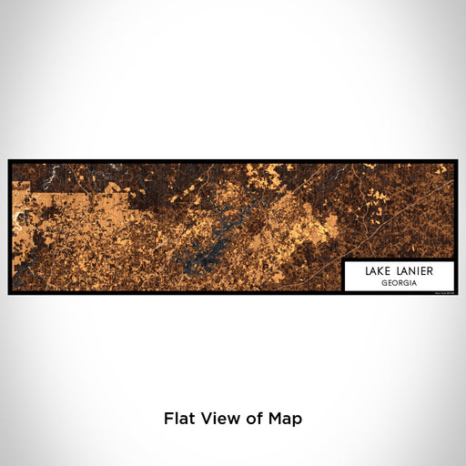 Flat View of Map Custom Lake Lanier Georgia Map Enamel Mug in Ember