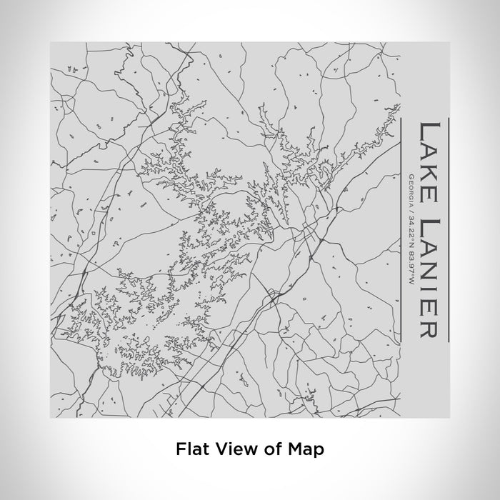 Lake Lanier - Georgia Engraved Map Tumbler — JACE Maps