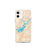 Custom Lake Lanier Georgia Map iPhone 12 mini Phone Case in Watercolor