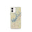 Custom Lake Lanier Georgia Map iPhone 12 mini Phone Case in Woodblock