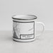 Right View Custom Lake Leelanau Michigan Map Enamel Mug in Classic