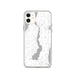 Custom iPhone 11 Lake Leelanau Michigan Map Phone Case in Classic