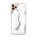 Custom iPhone 11 Pro Max Lake Leelanau Michigan Map Phone Case in Classic