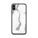Custom iPhone X/XS Lake Leelanau Michigan Map Phone Case in Classic