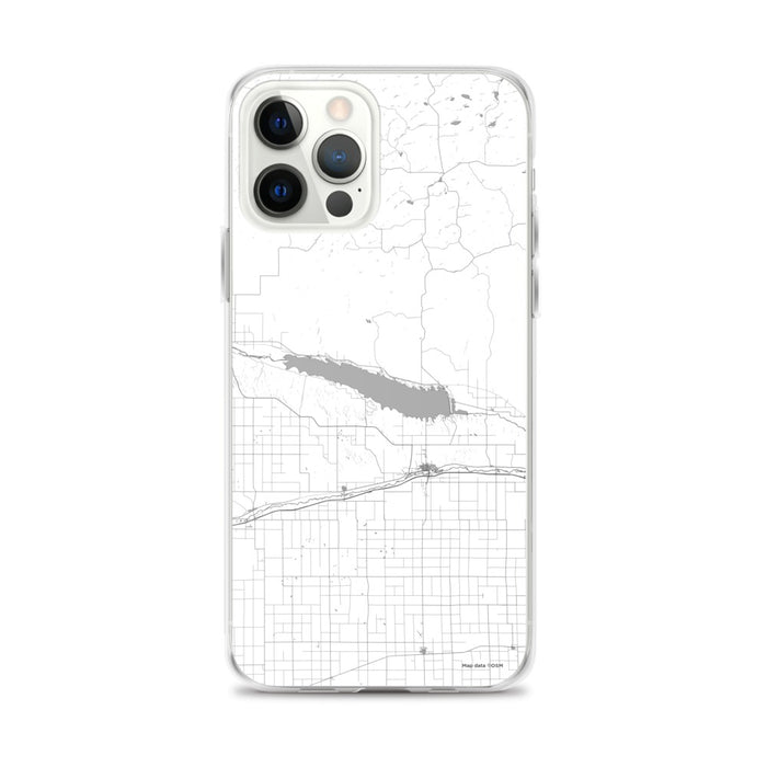 Custom Lake McConaughy Nebraska Map iPhone 12 Pro Max Phone Case in Classic