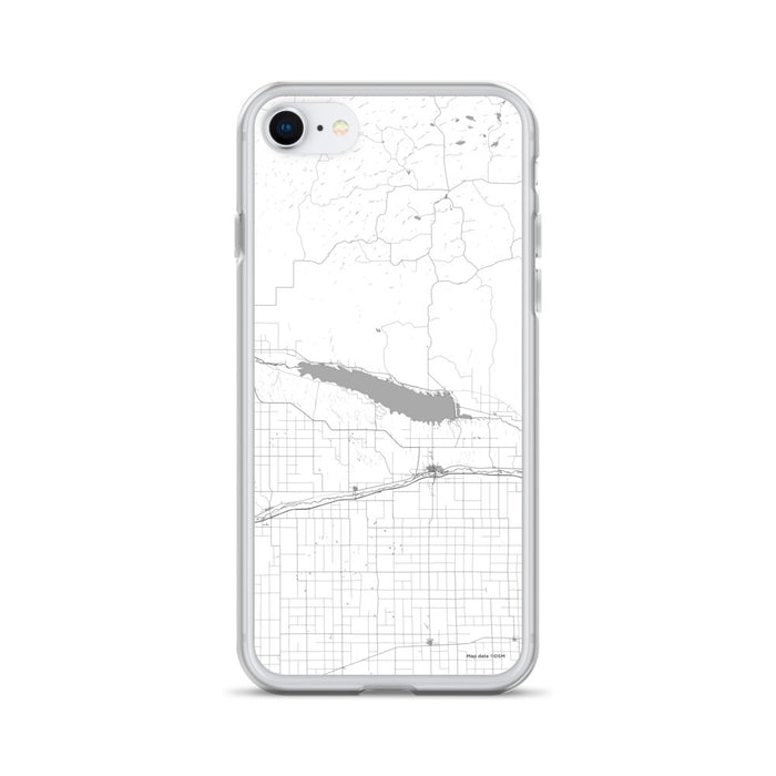 Custom Lake McConaughy Nebraska Map Phone Case in Classic
