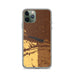 Custom Lake McConaughy Nebraska Map Phone Case in Ember