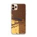 Custom Lake McConaughy Nebraska Map Phone Case in Ember